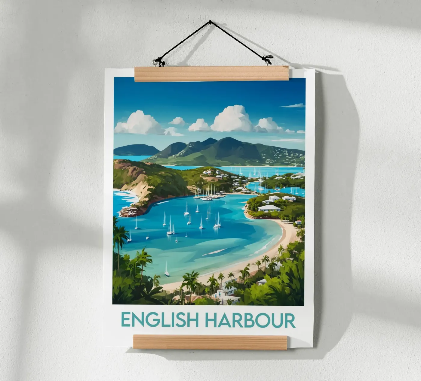 Affiche English Harbour Antigua-et-Barbuda poster by Frame the World