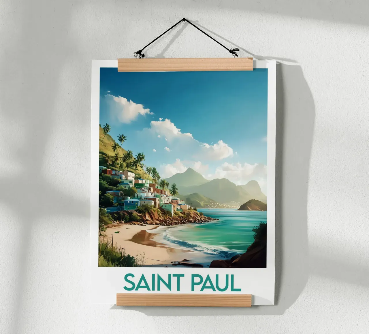 Saint Paul Antigua and Barbuda poster Poster von Frame the World