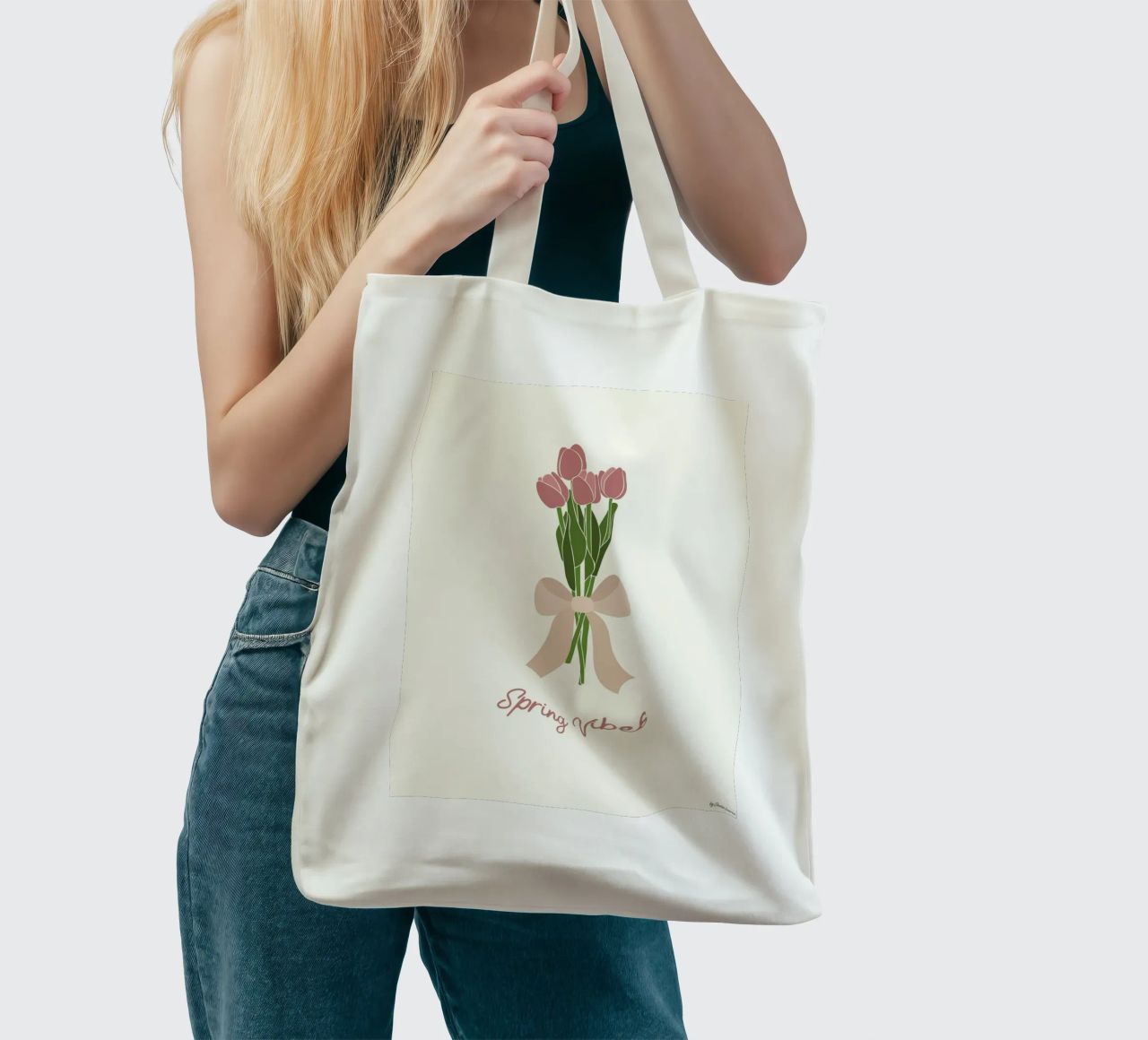 Spring Vibes borsa in juta da Studio Luana