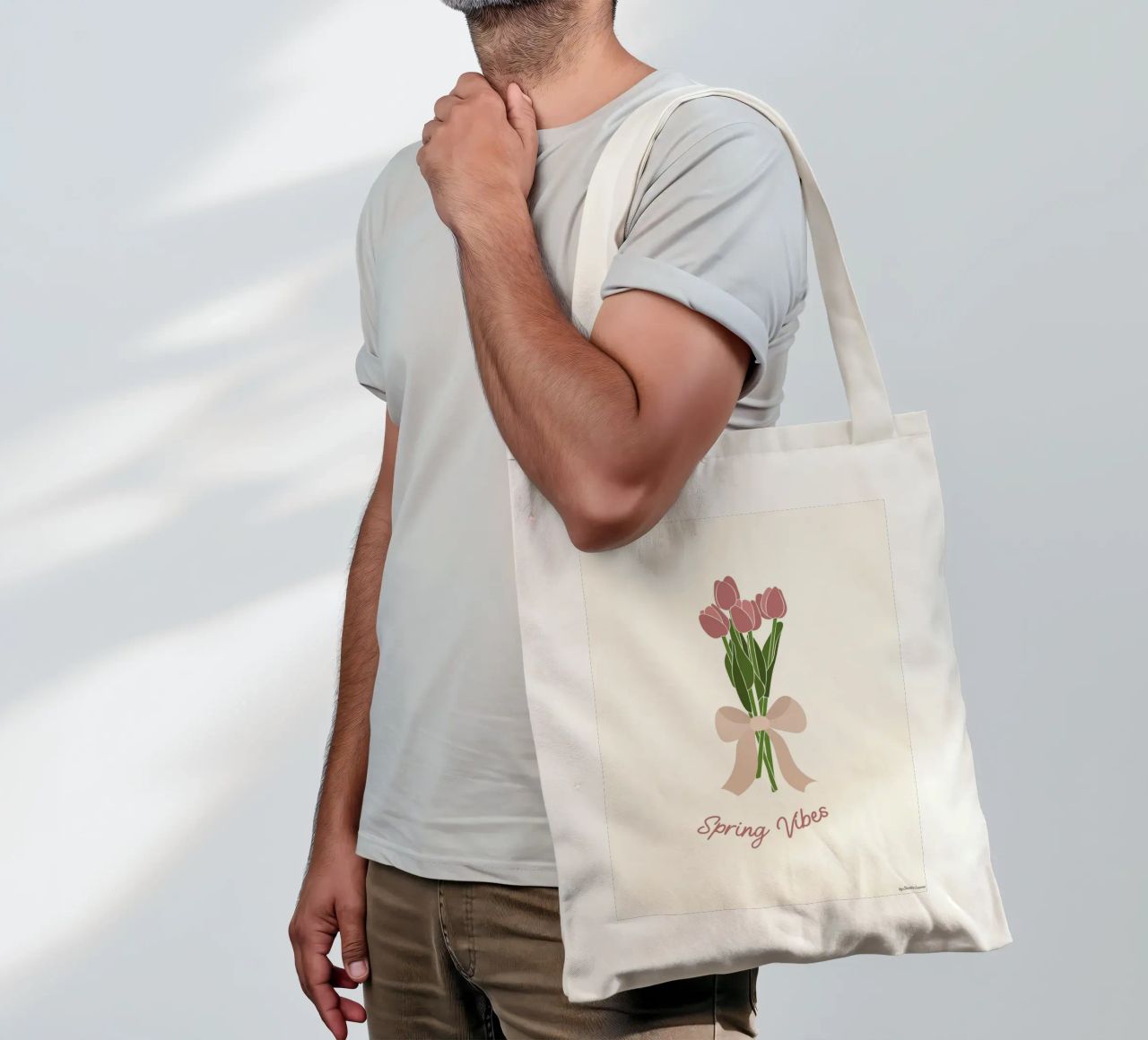 Spring Vibes borsa in juta da Studio Luana