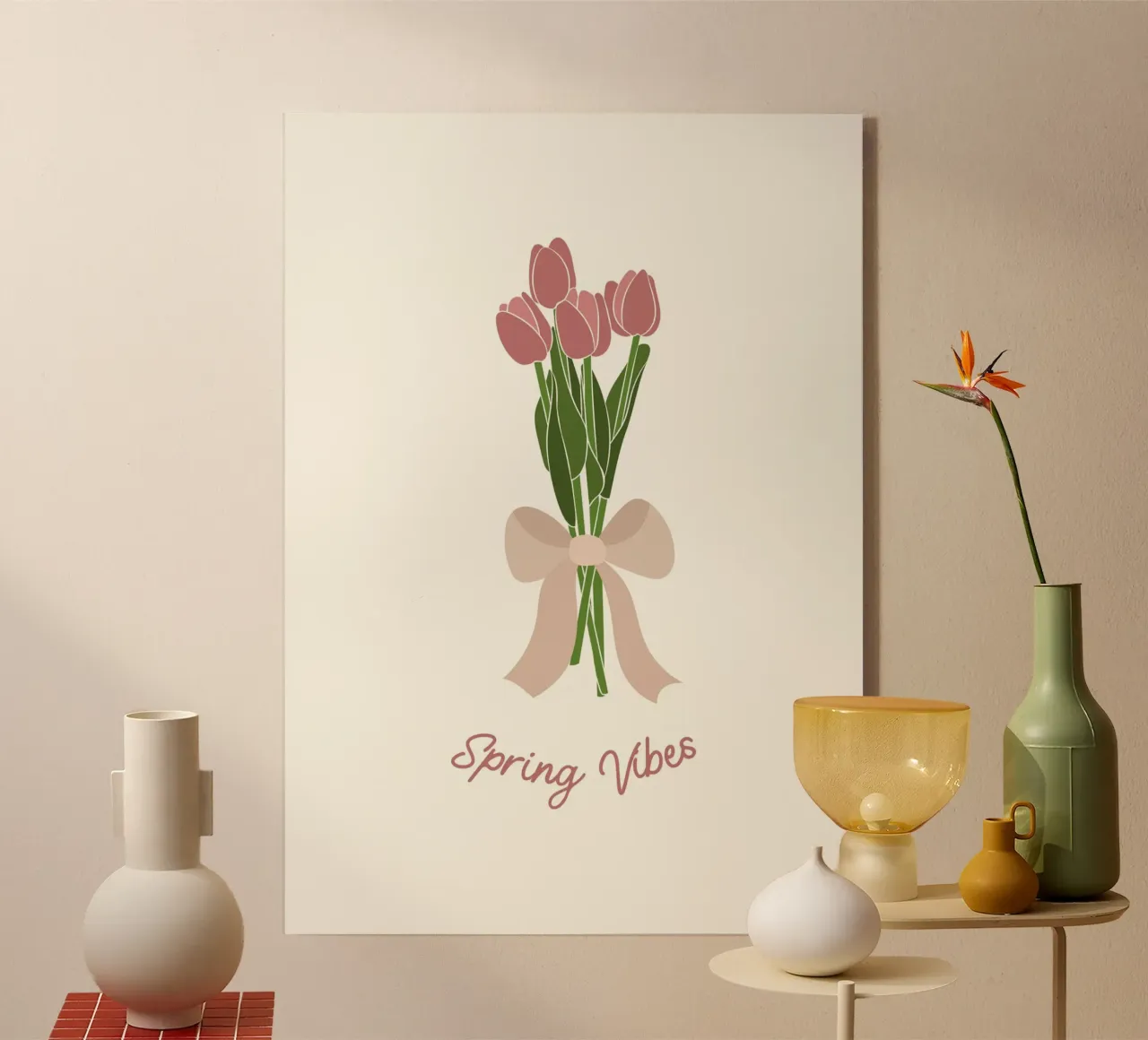 Spring Vibes acryl van Studio Luana