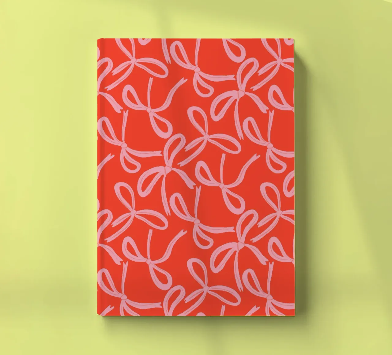 Schattige strikjes met structuur notitieboek van Wackapacka