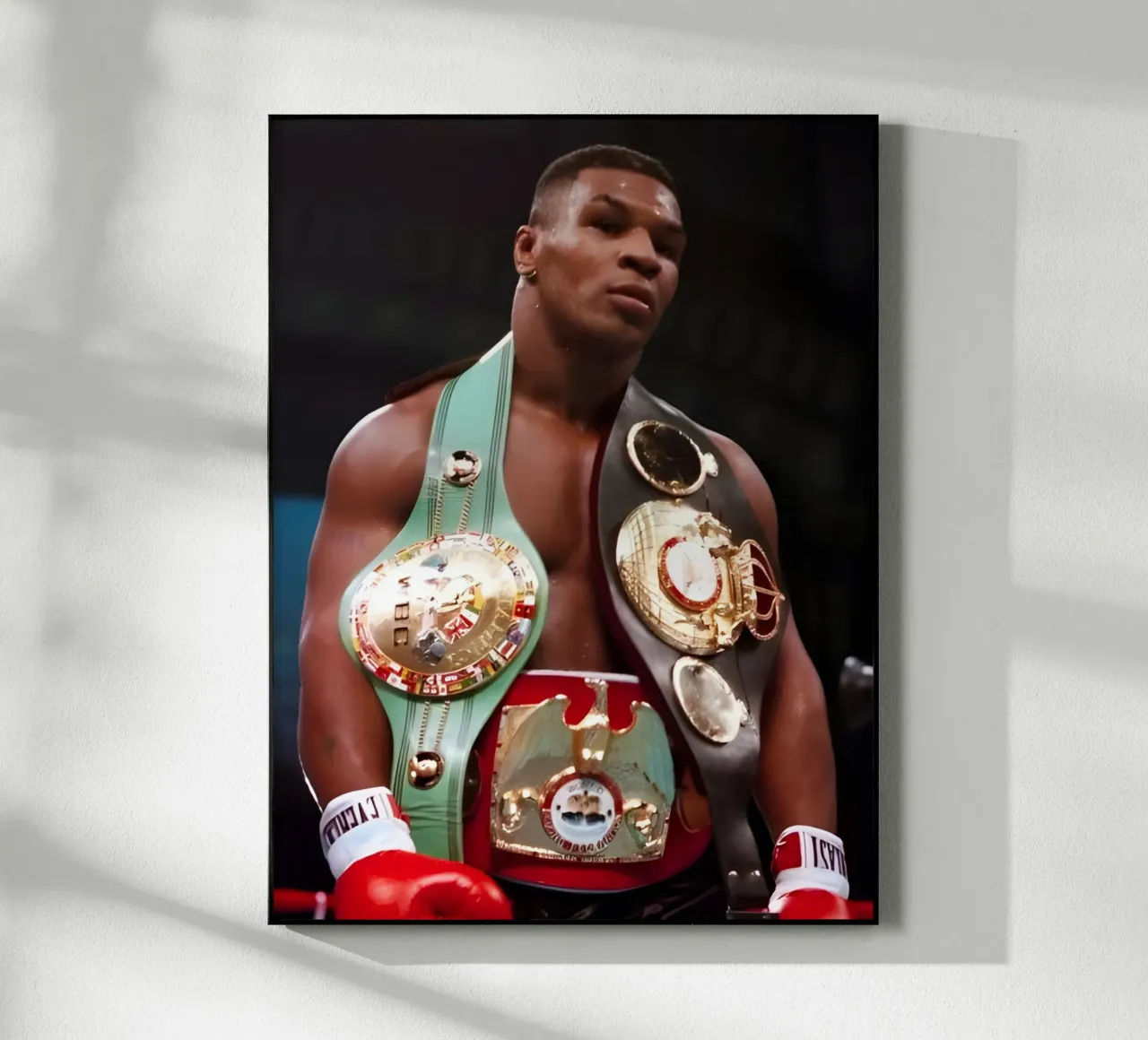 Mike Tyson plexiglass da Low poly art