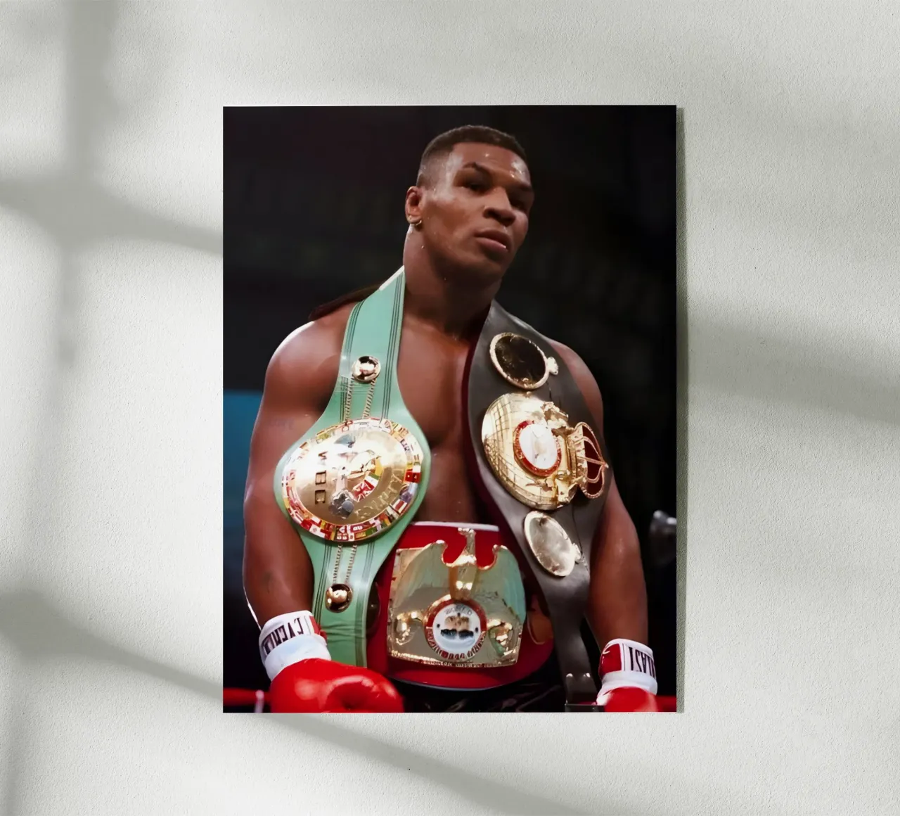 Mike Tyson plexiglass da Low poly art