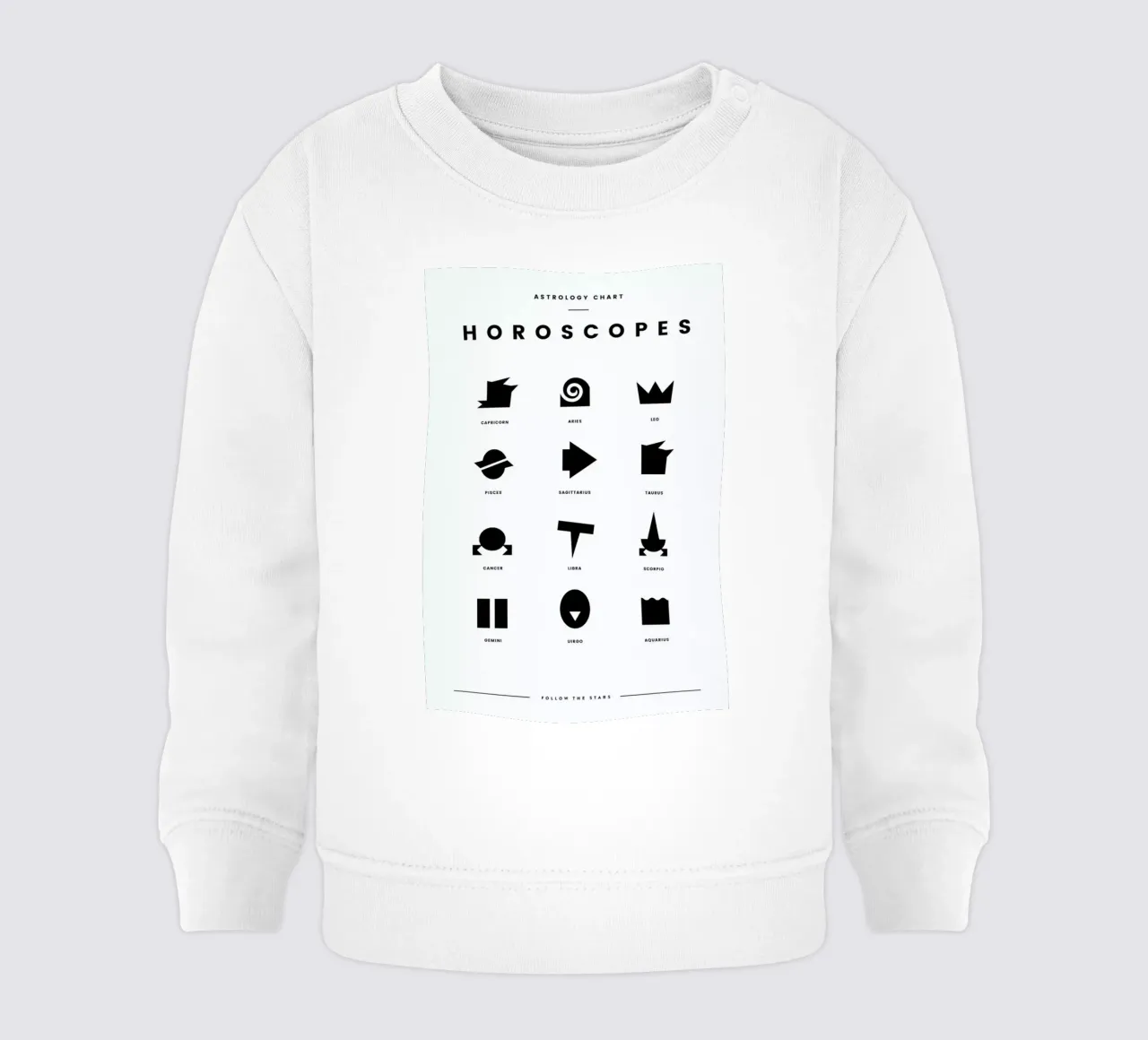 Horoscope Chart felpa neonato da daylight design studio