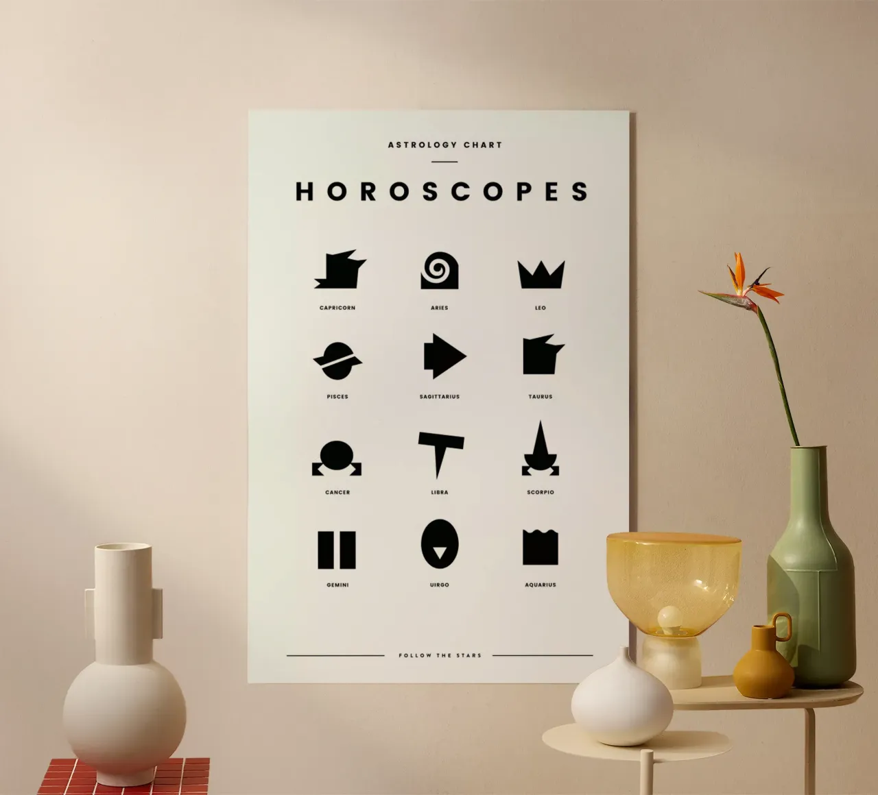 Horoscope Chart plexiglass da daylight design studio