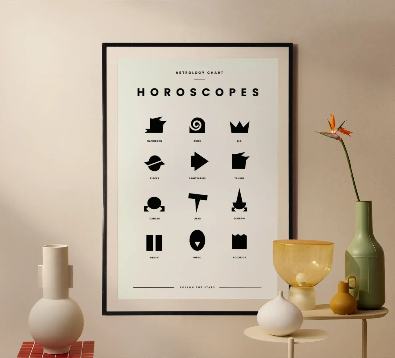 Horoscope Chart carta hahnemühle da daylight design studio