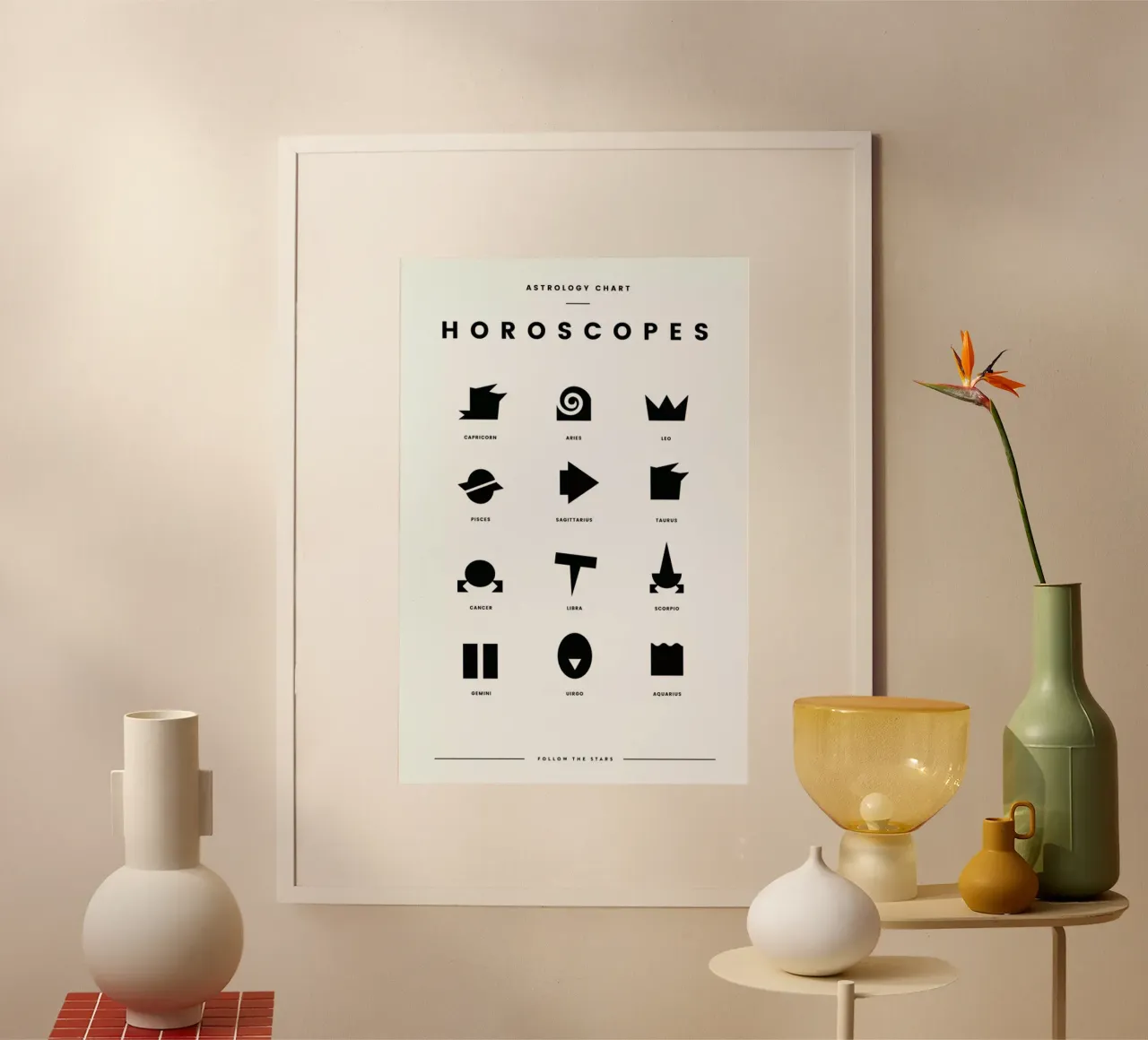 Horoscope Chart carta hahnemühle da daylight design studio