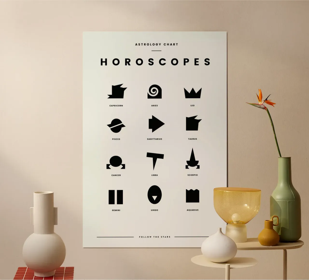 Horoscope Chart carta hahnemühle da daylight design studio