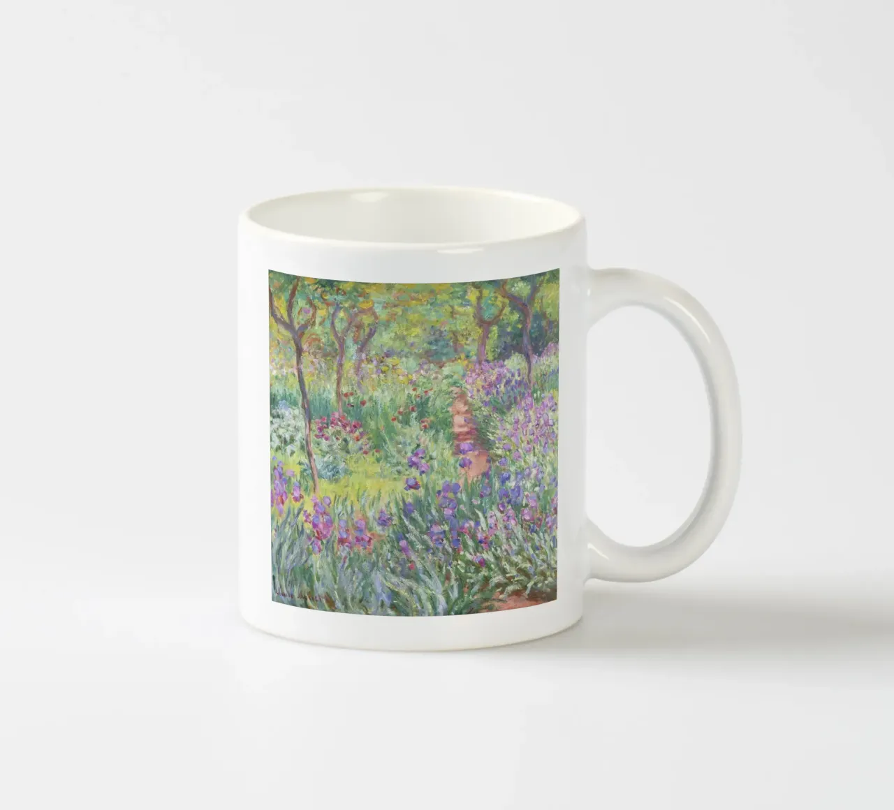 El jardín del artista en Giverny (1900) de Claude Monet taza de cerámica de Venus Art