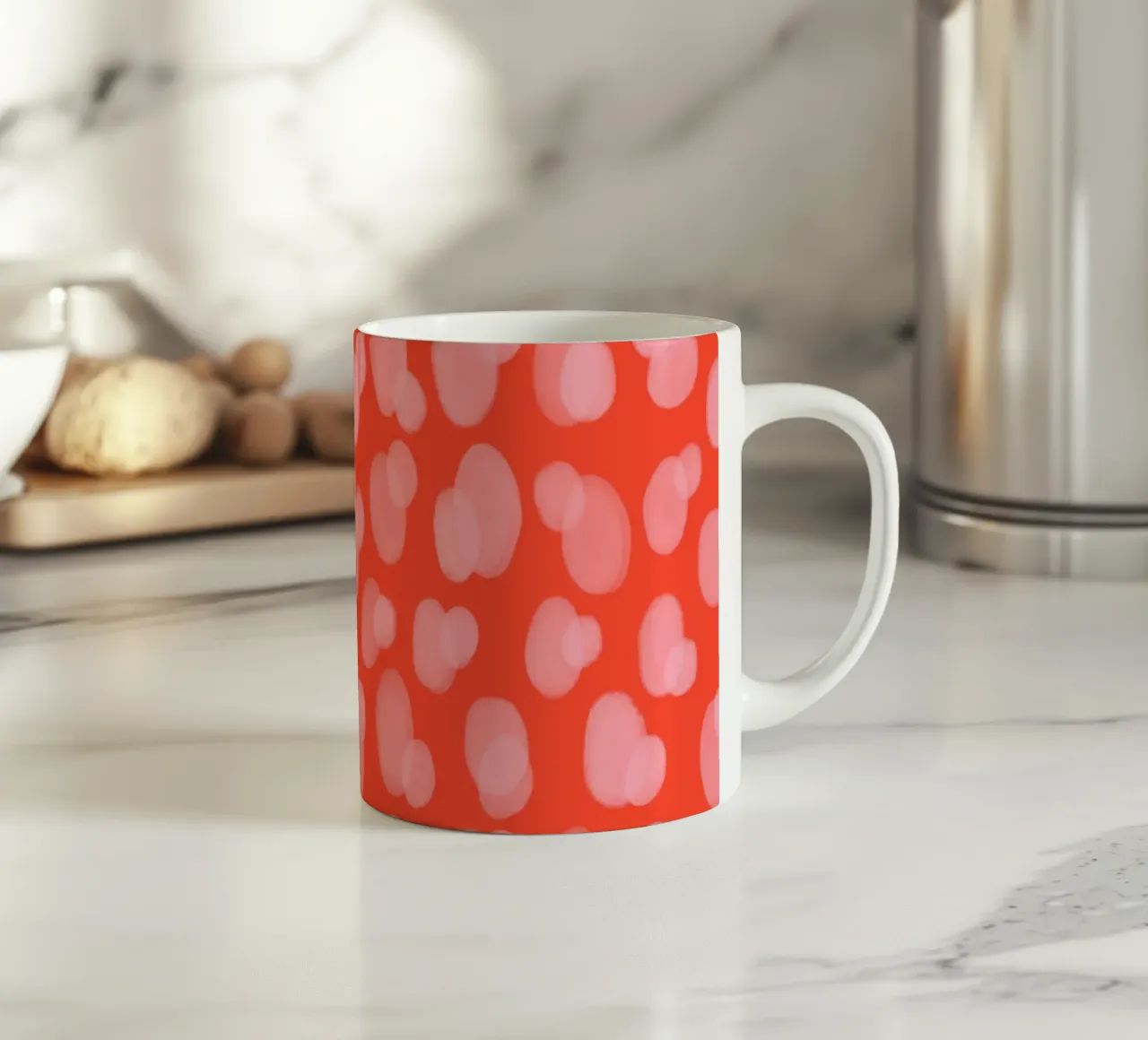 Simpatici puntini astratti tazza in ceramica da Wackapacka