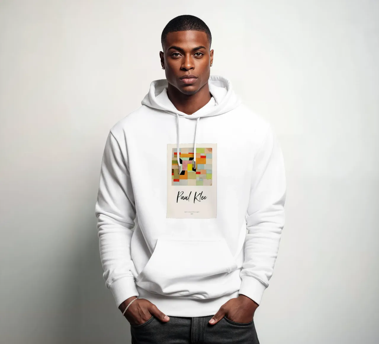 Klee - Split Coloured Rectangles Hoodie von ARTOTHEK