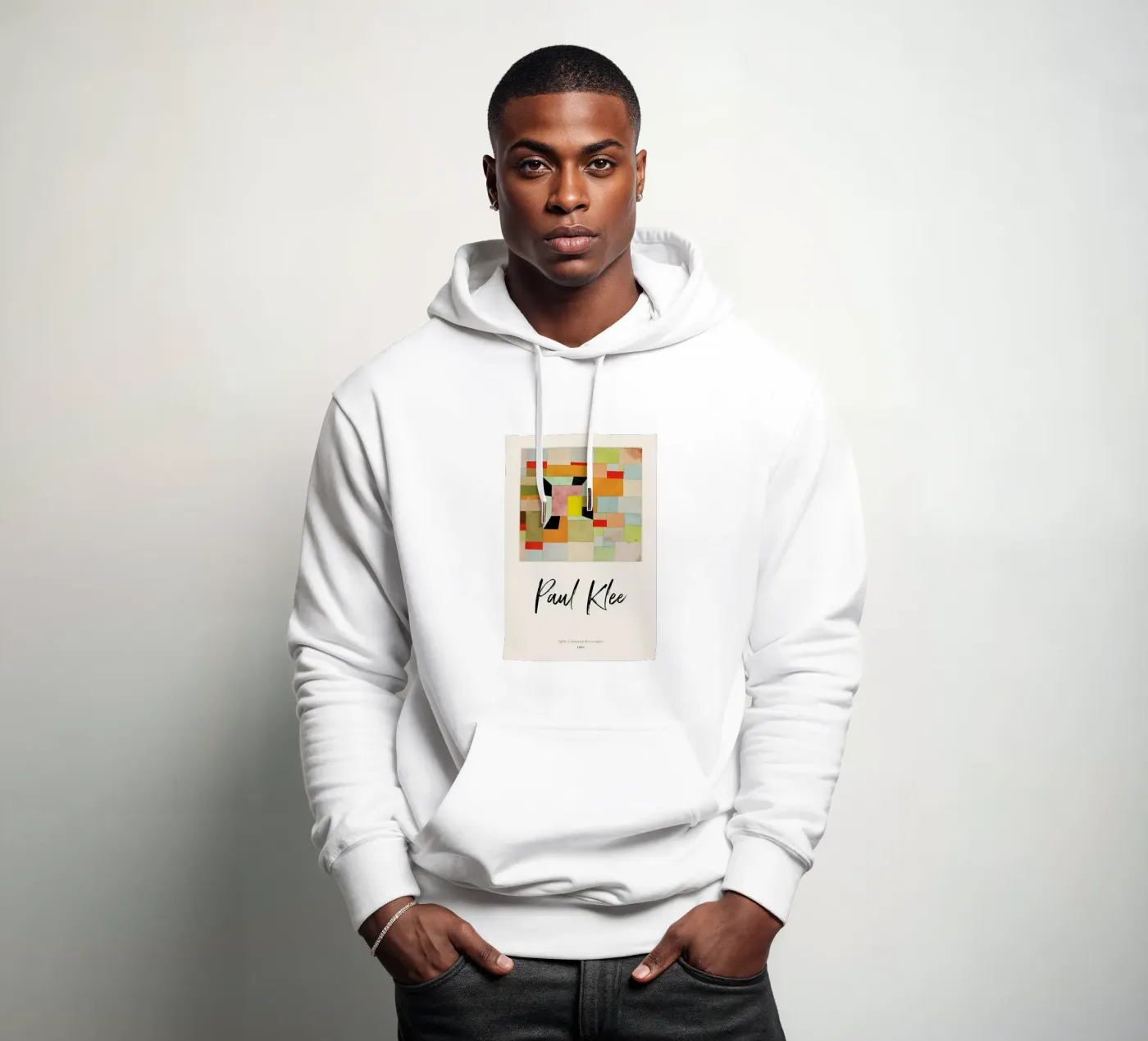 Klee - Split Coloured Rectangles felpa con cappuccio da ARTOTHEK