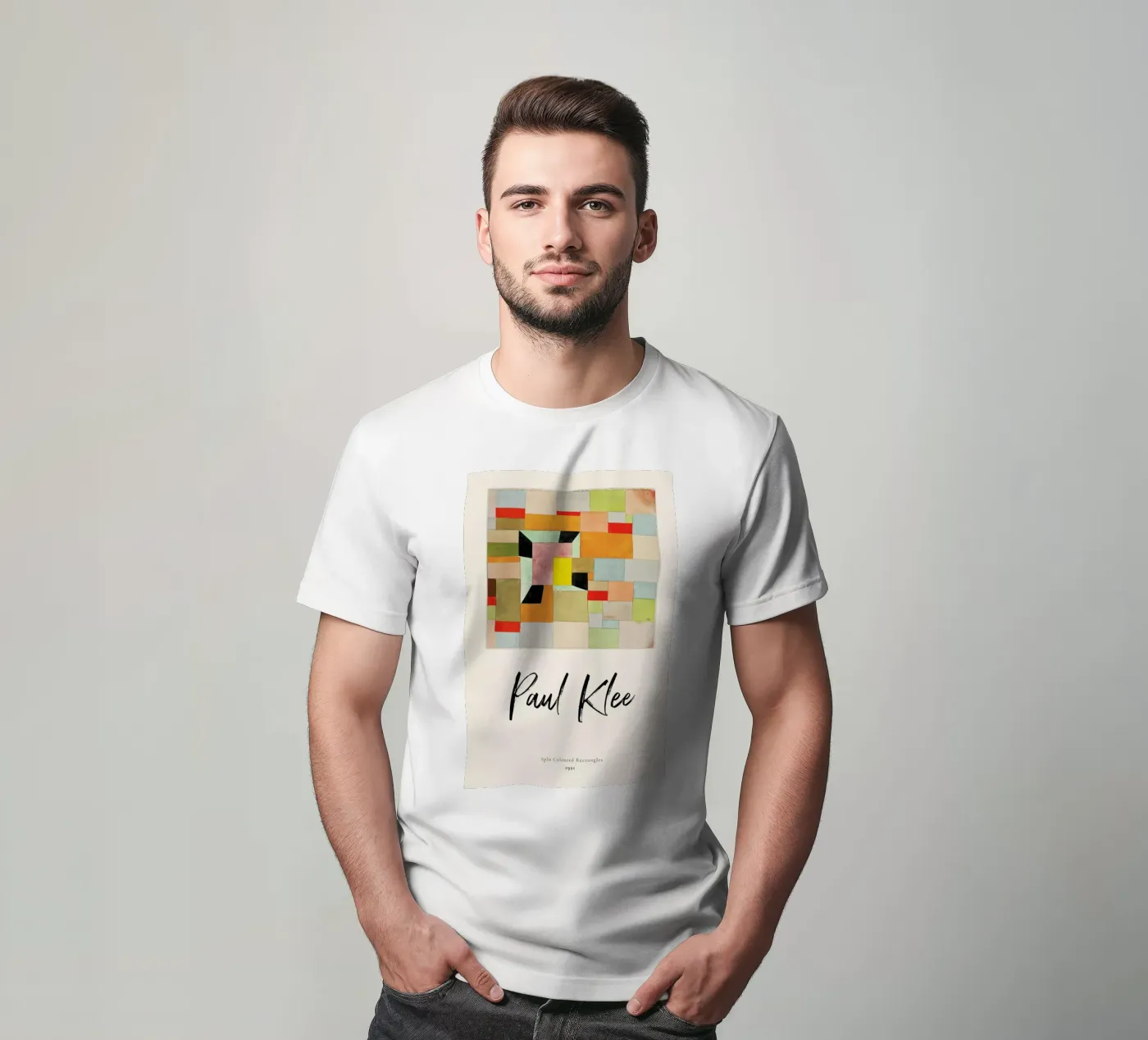 Klee - Split Coloured Rectangles t-shirt da ARTOTHEK