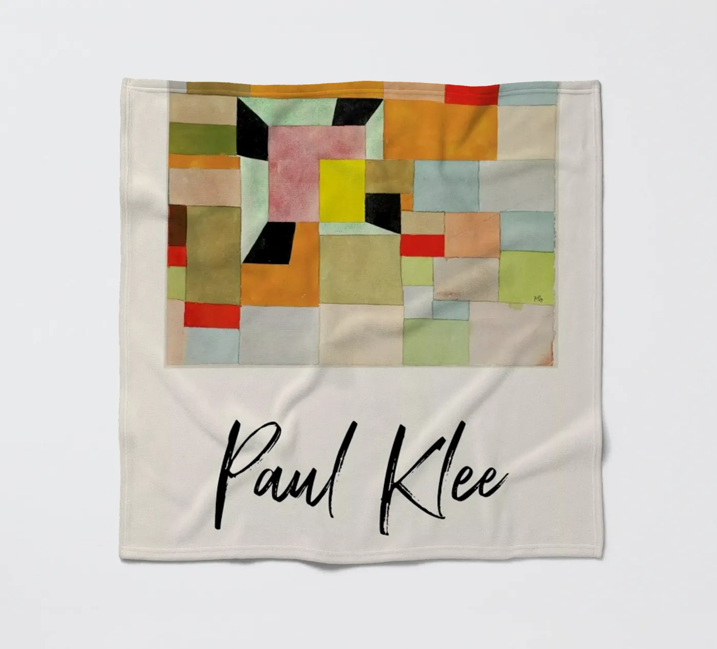 Klee - Split Coloured Rectangles fleecedeken van ARTOTHEK