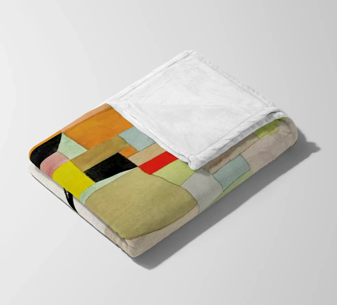 Klee - Split Coloured Rectangles fleecedeken van ARTOTHEK