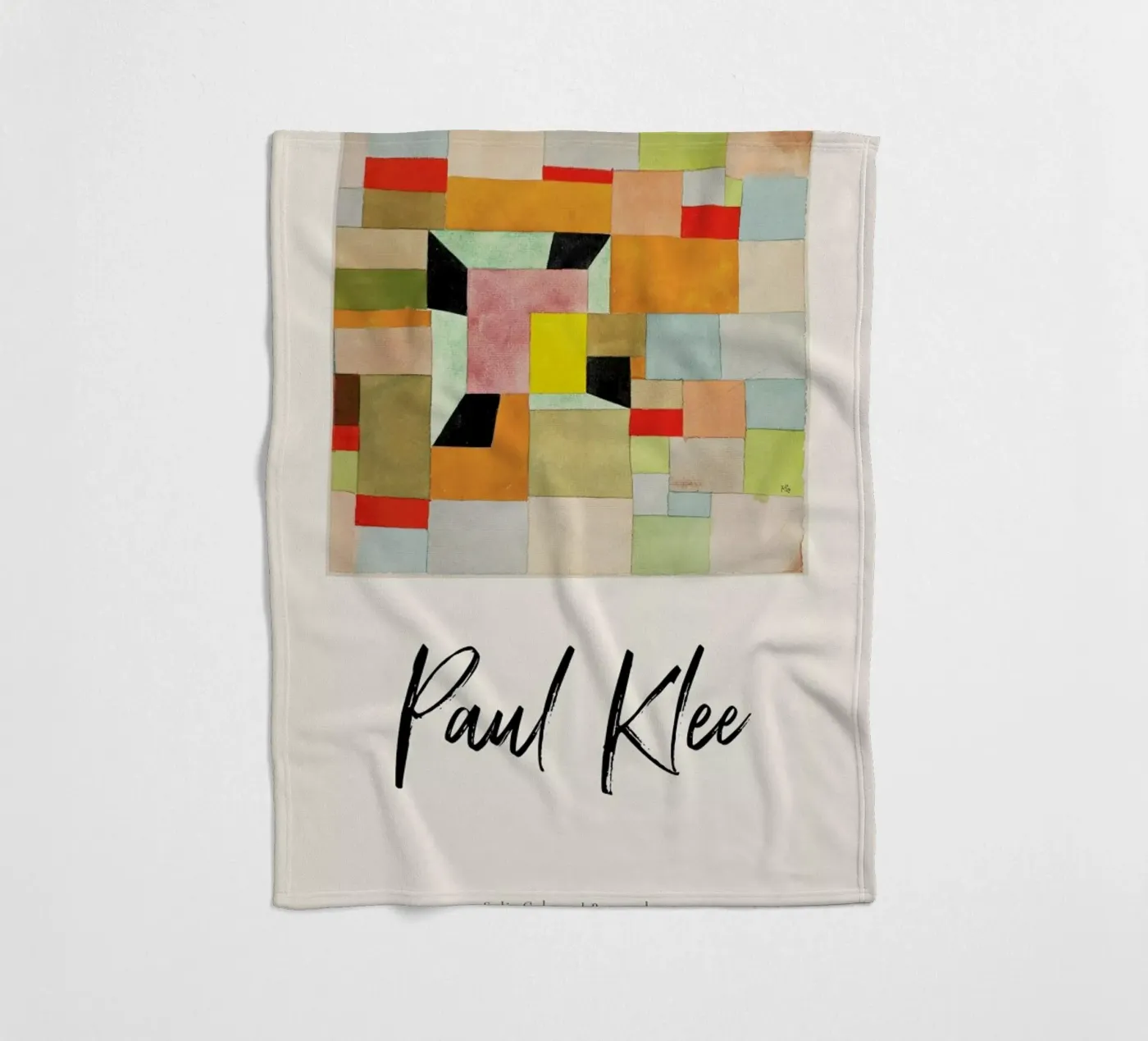 Klee - Split Coloured Rectangles Fleecedecke von ARTOTHEK