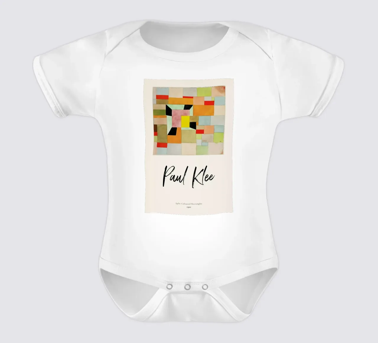 Klee - Split Coloured Rectangles body neonato maniche corte da ARTOTHEK