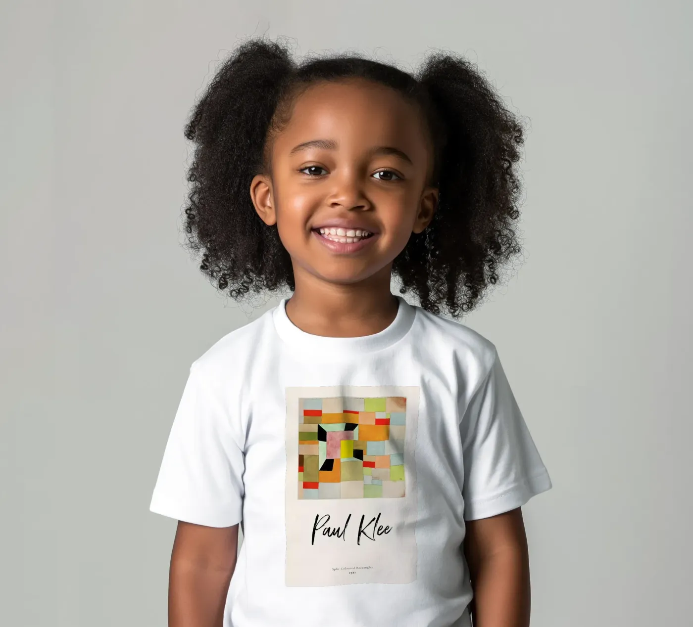 Klee - Split Coloured Rectangles kinder t-shirt van ARTOTHEK
