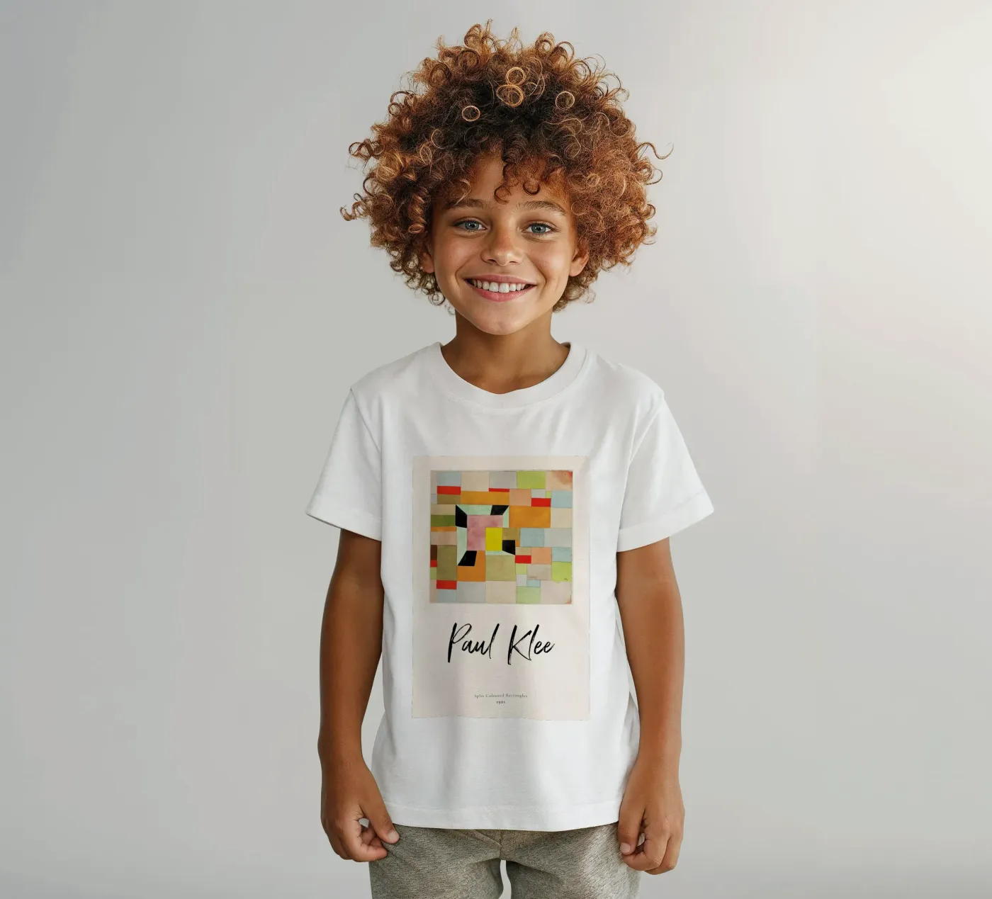 Klee - Split Coloured Rectangles kinder t-shirt van ARTOTHEK
