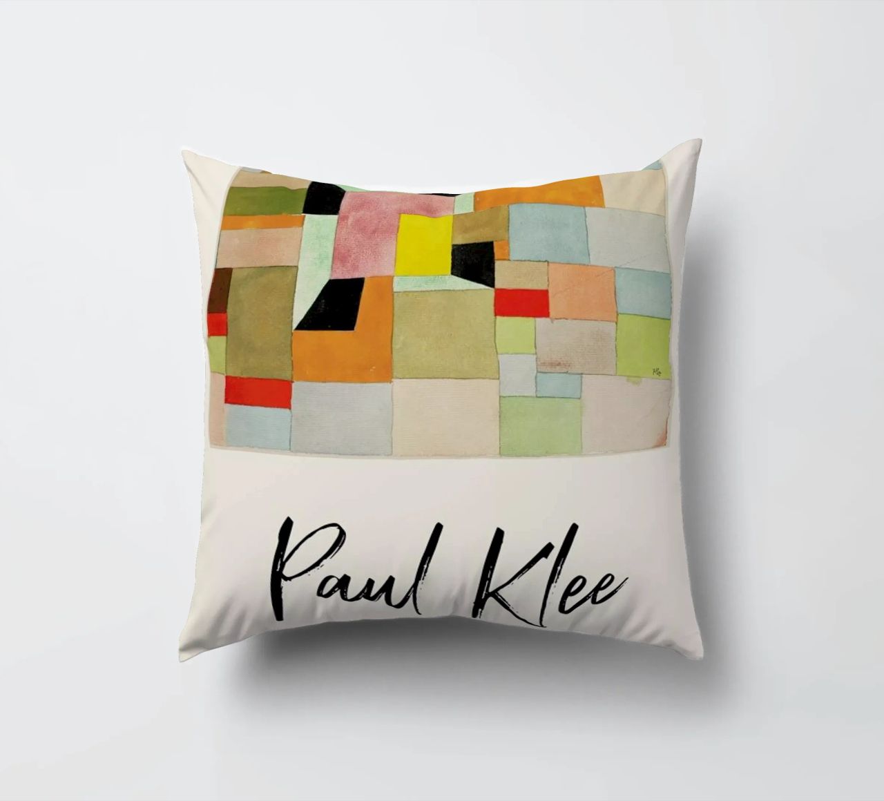 Klee - Split Coloured Rectangles cuscino da ARTOTHEK