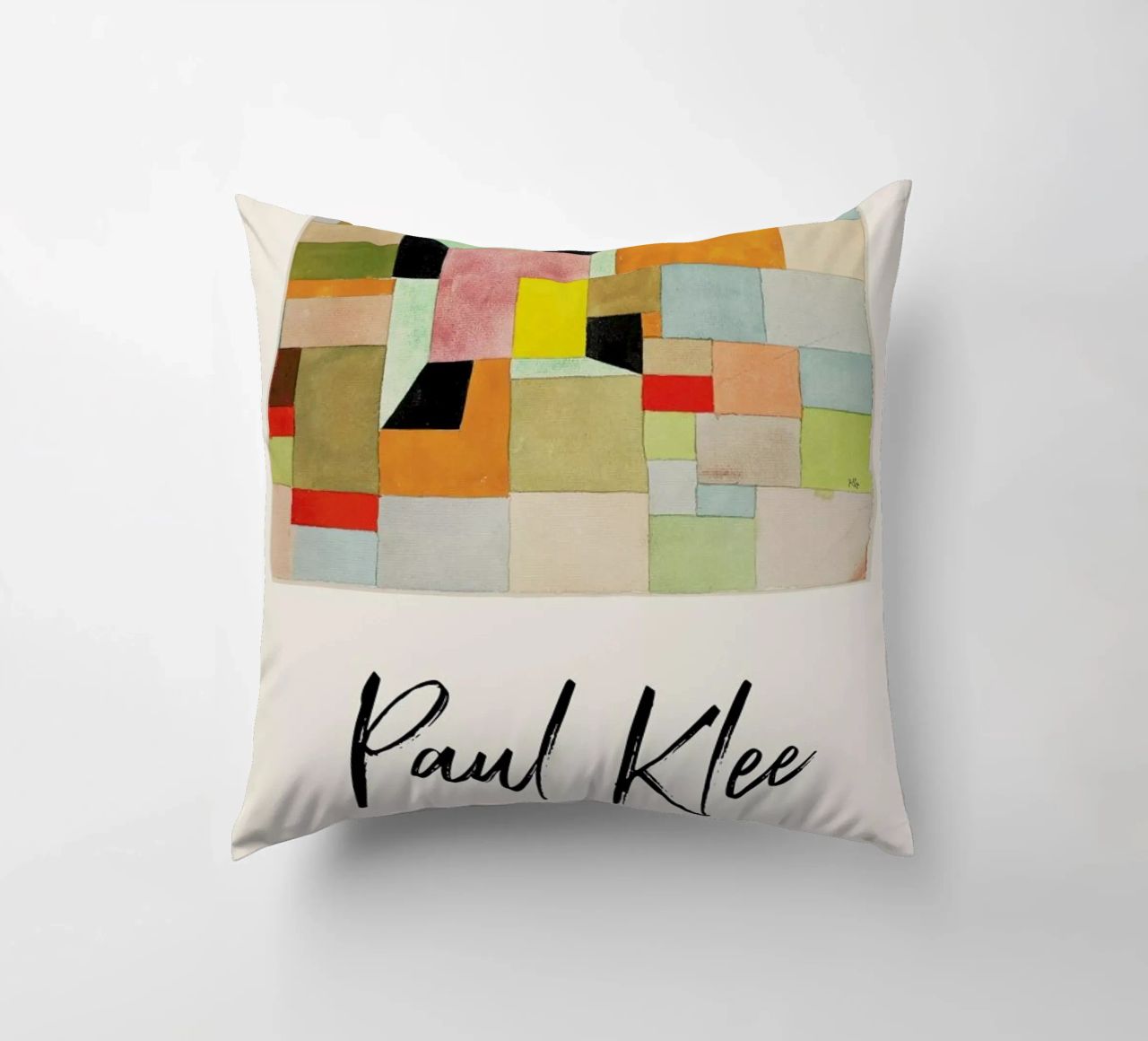 Klee - Split Coloured Rectangles cuscino da ARTOTHEK