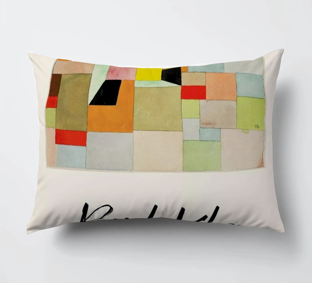 Klee - Split Coloured Rectangles cuscino da ARTOTHEK