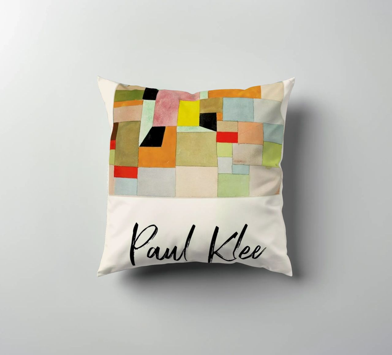 Klee - Split Coloured Rectangles cuscino da ARTOTHEK