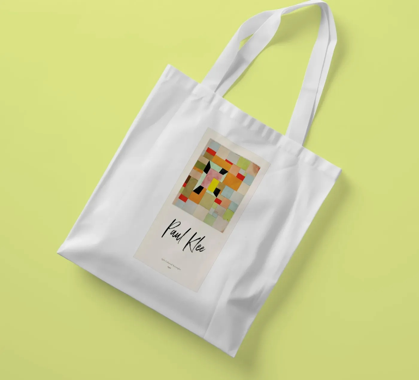 Klee - Split Coloured Rectangles borsa in juta da ARTOTHEK