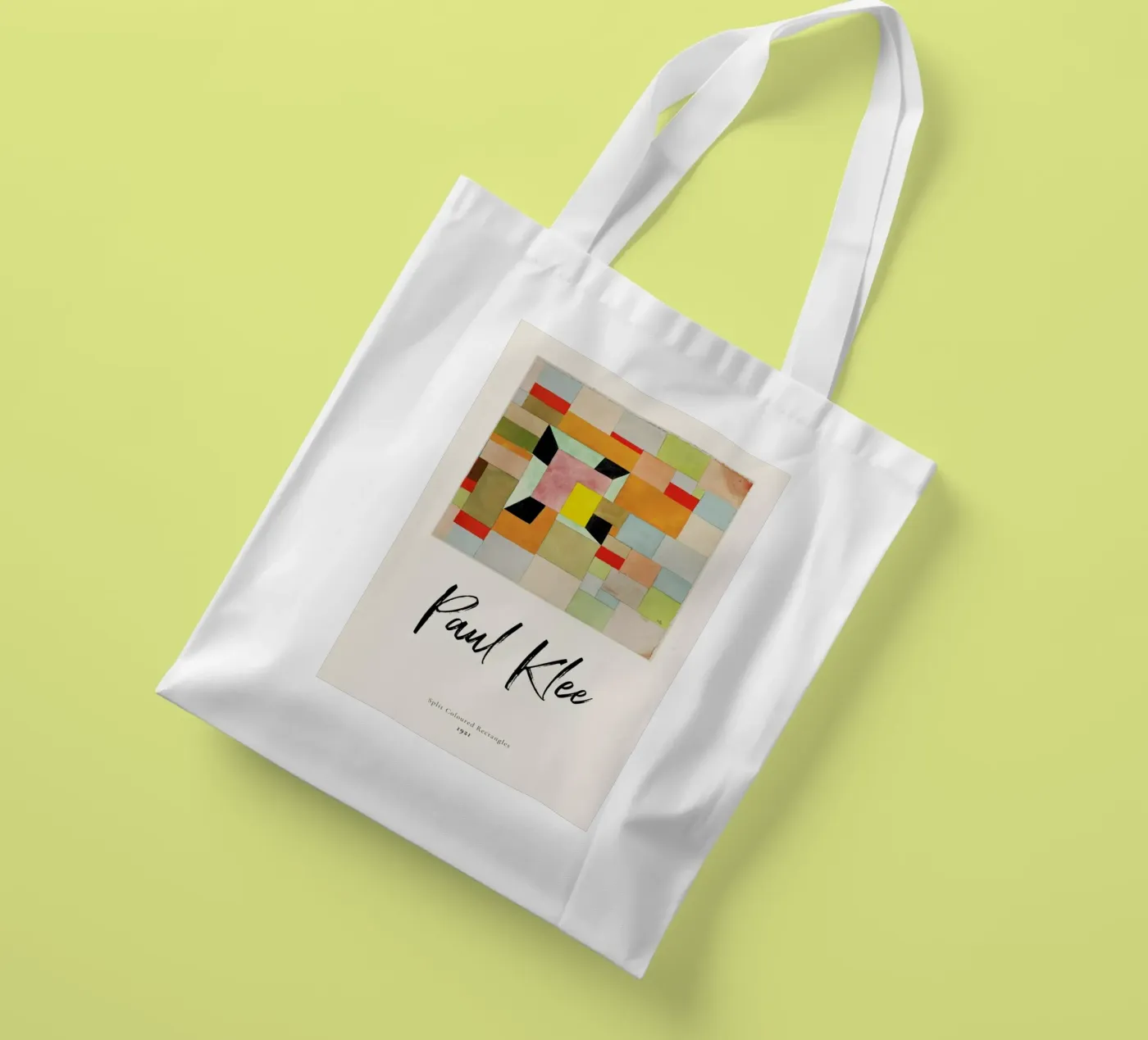 Klee - Split Coloured Rectangles borsa in juta da ARTOTHEK