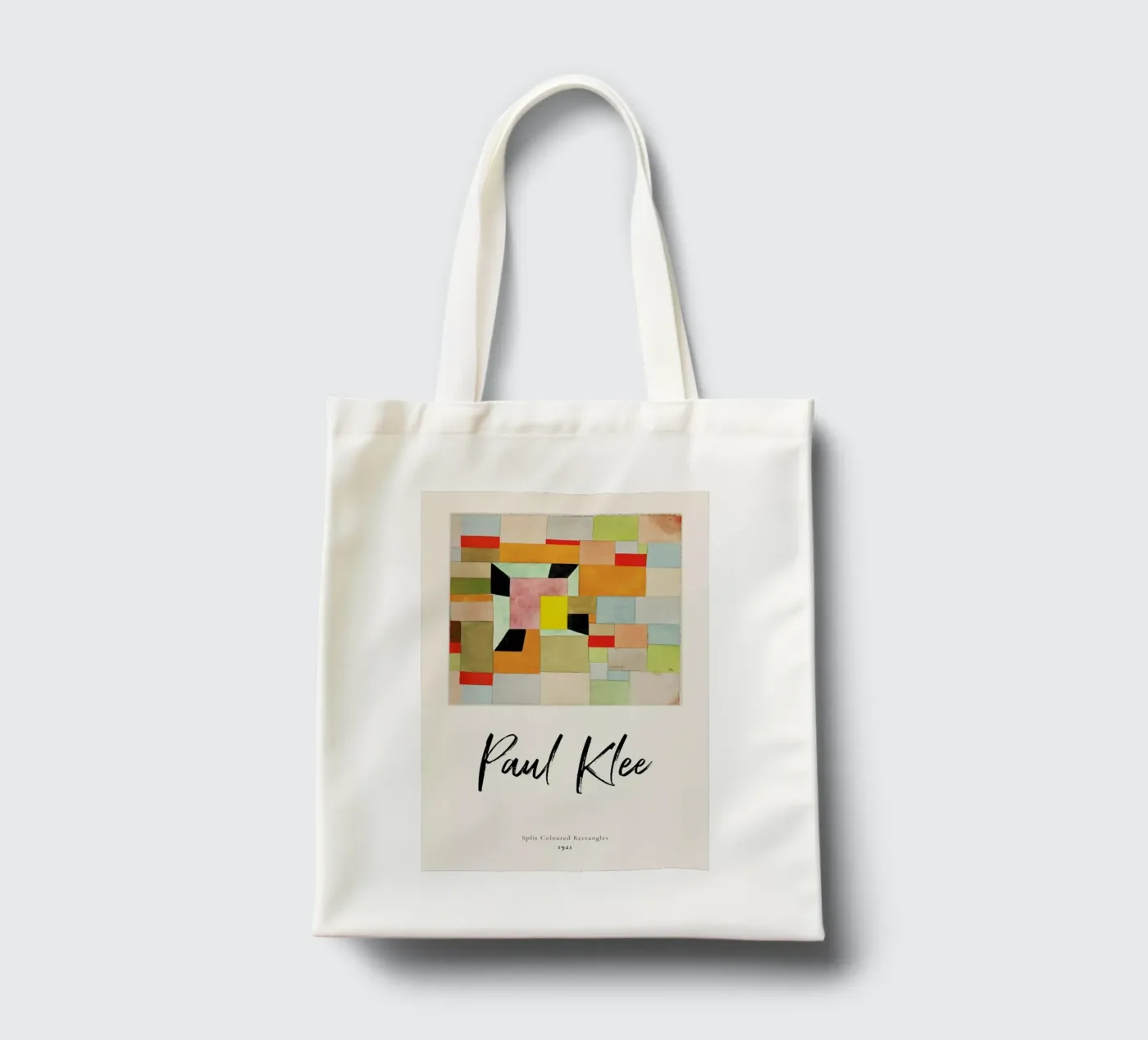 Klee - Split Coloured Rectangles borsa in juta da ARTOTHEK