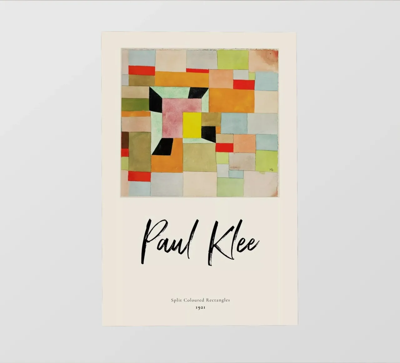Klee - Split Coloured Rectangles telo in pvc da ARTOTHEK