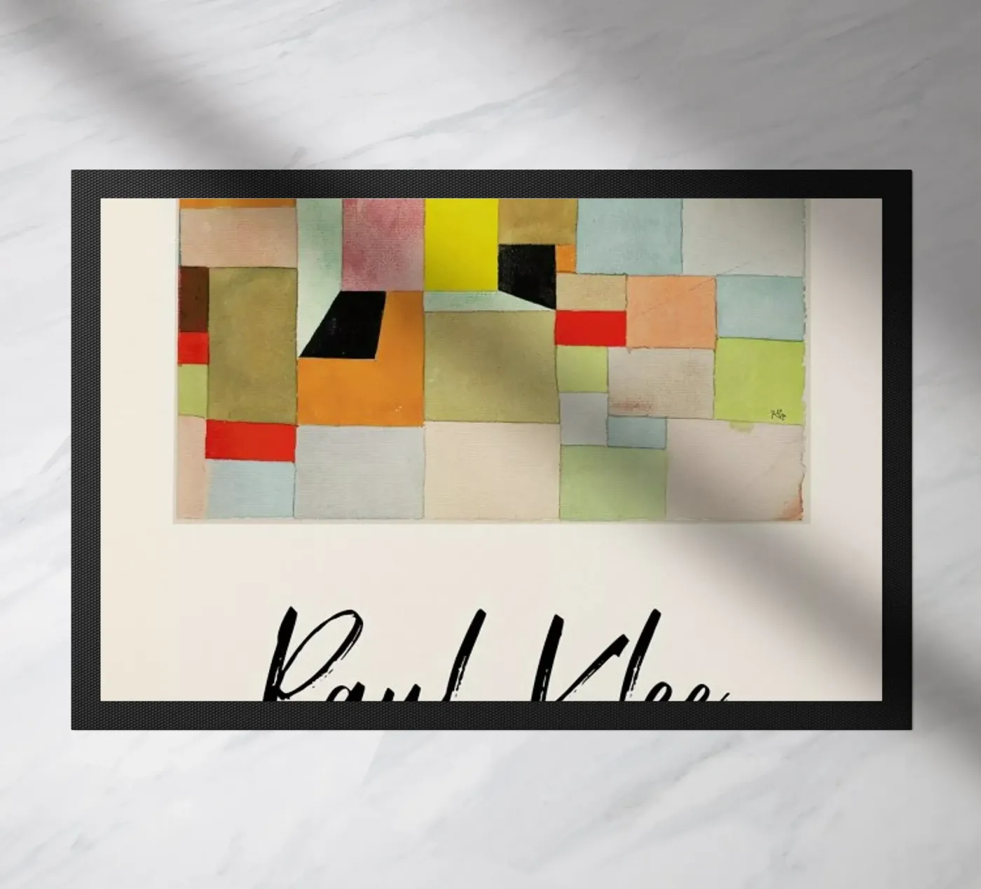 Klee - Split Coloured Rectangles deurmat van ARTOTHEK