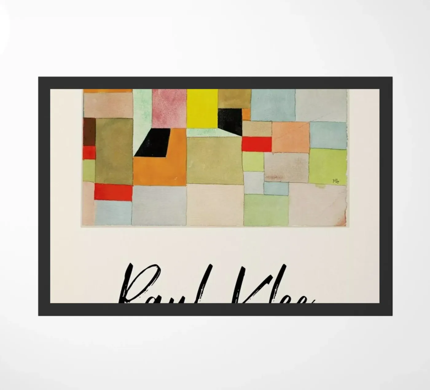 Klee - Split Coloured Rectangles deurmat van ARTOTHEK