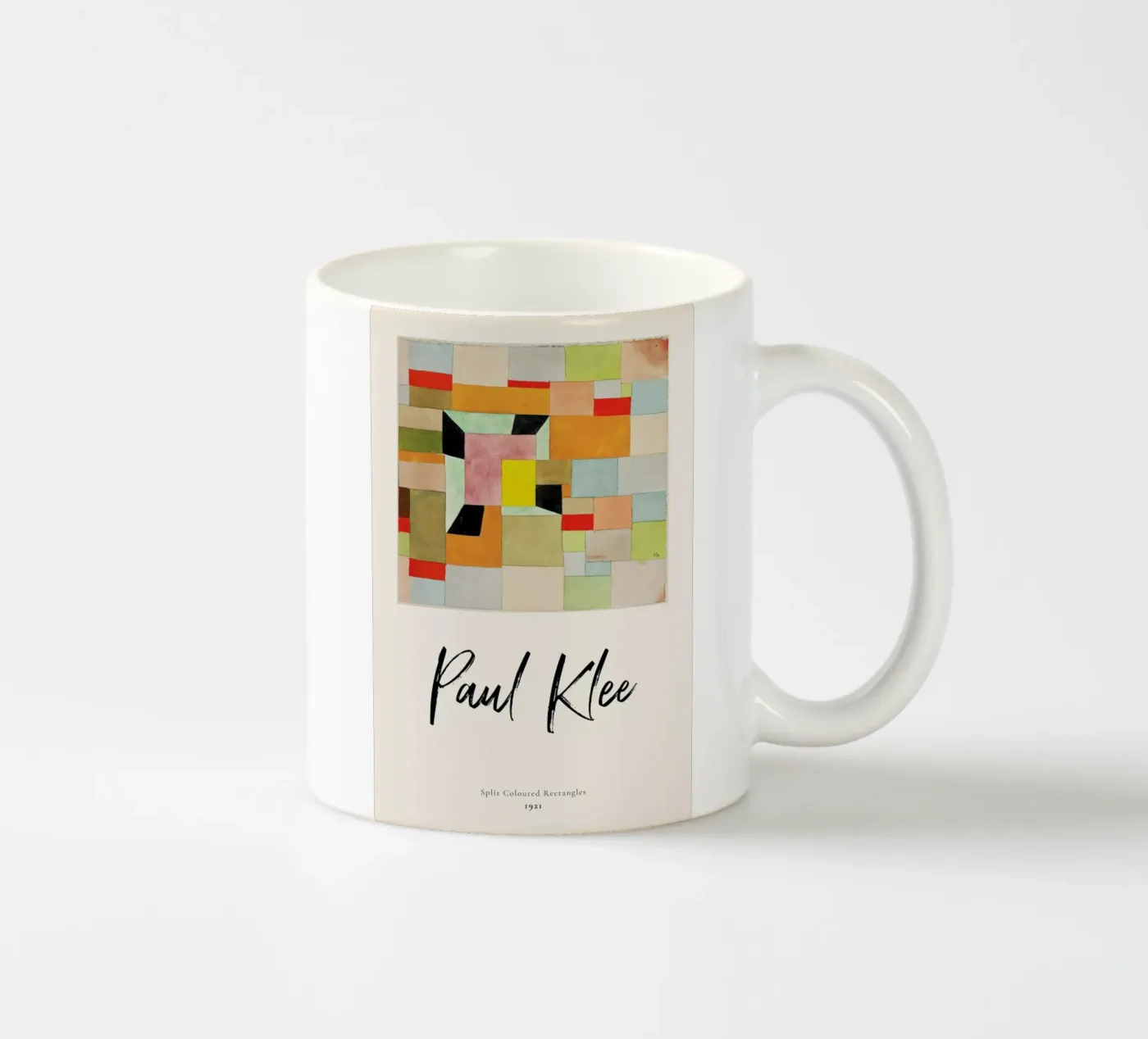 Klee - Split Coloured Rectangles keramische mok van ARTOTHEK