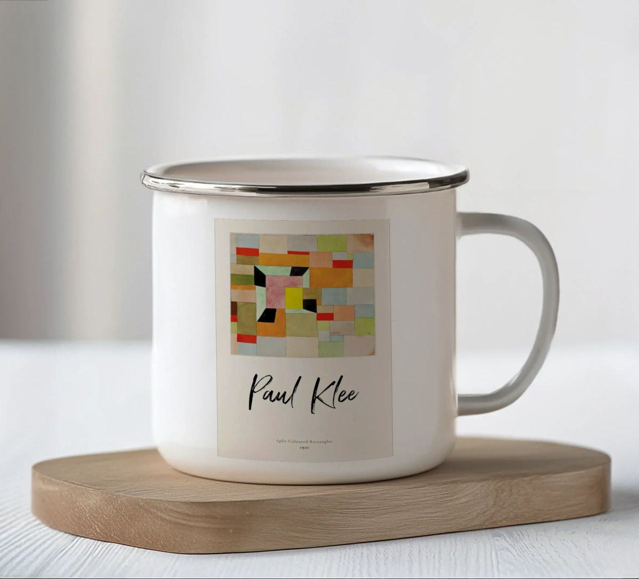 Klee - Split Coloured Rectangles tazza in smalto da ARTOTHEK