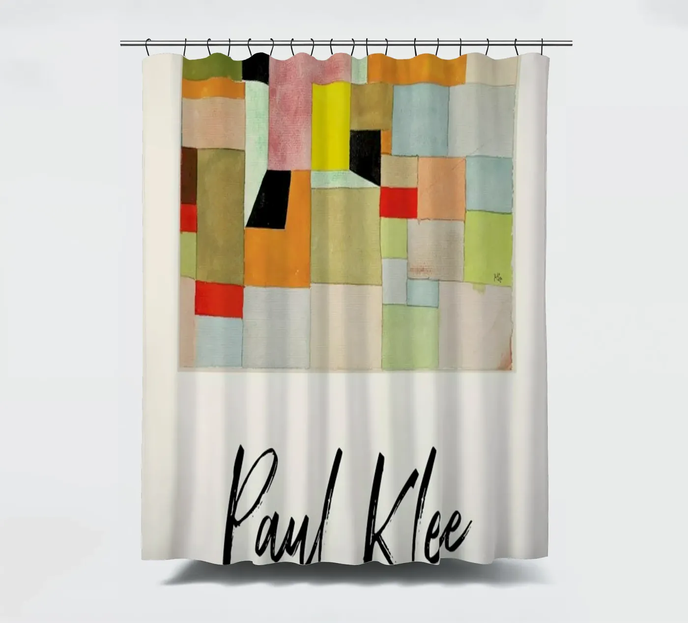 Klee - Split Coloured Rectangles Duschvorhang von ARTOTHEK