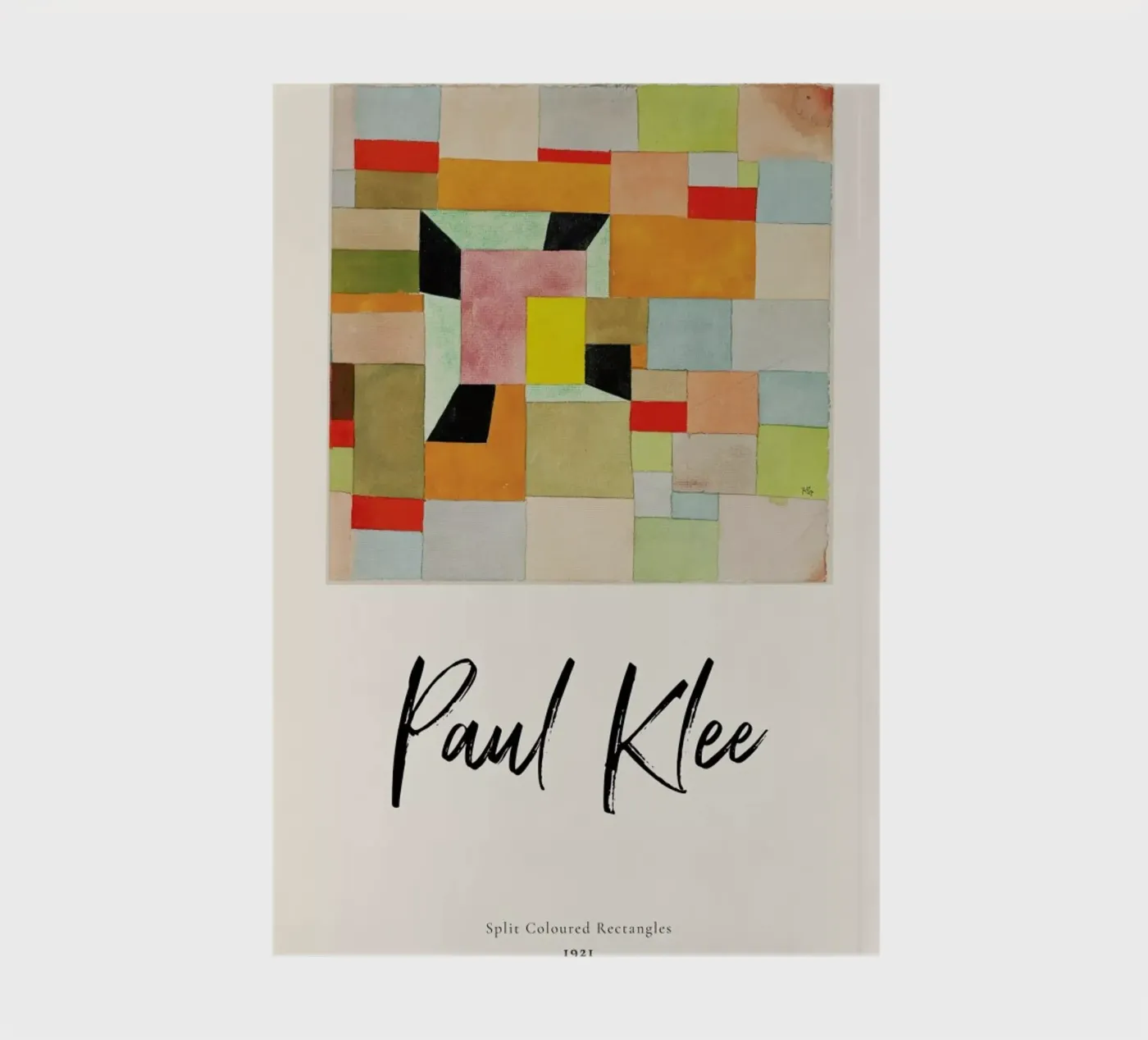 Klee - Split Coloured Rectangles notebook by ARTOTHEK