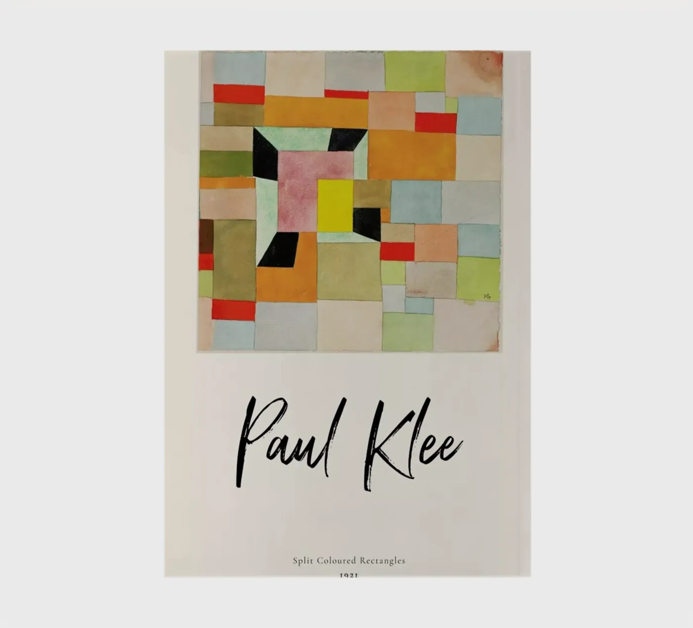 Klee - Split Coloured Rectangles Notizbuch von ARTOTHEK