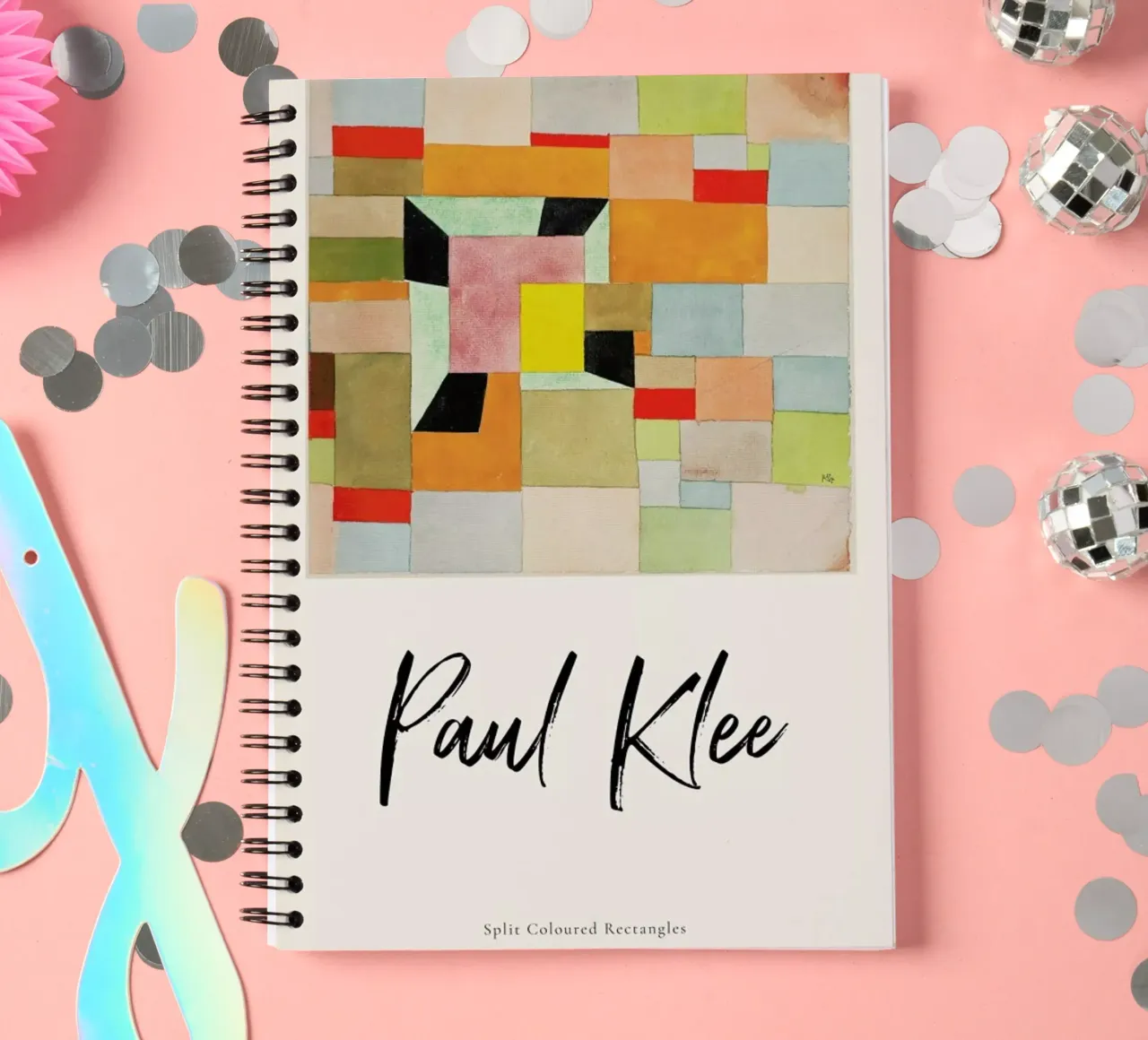 Klee - Split Coloured Rectangles spiral notebook by ARTOTHEK