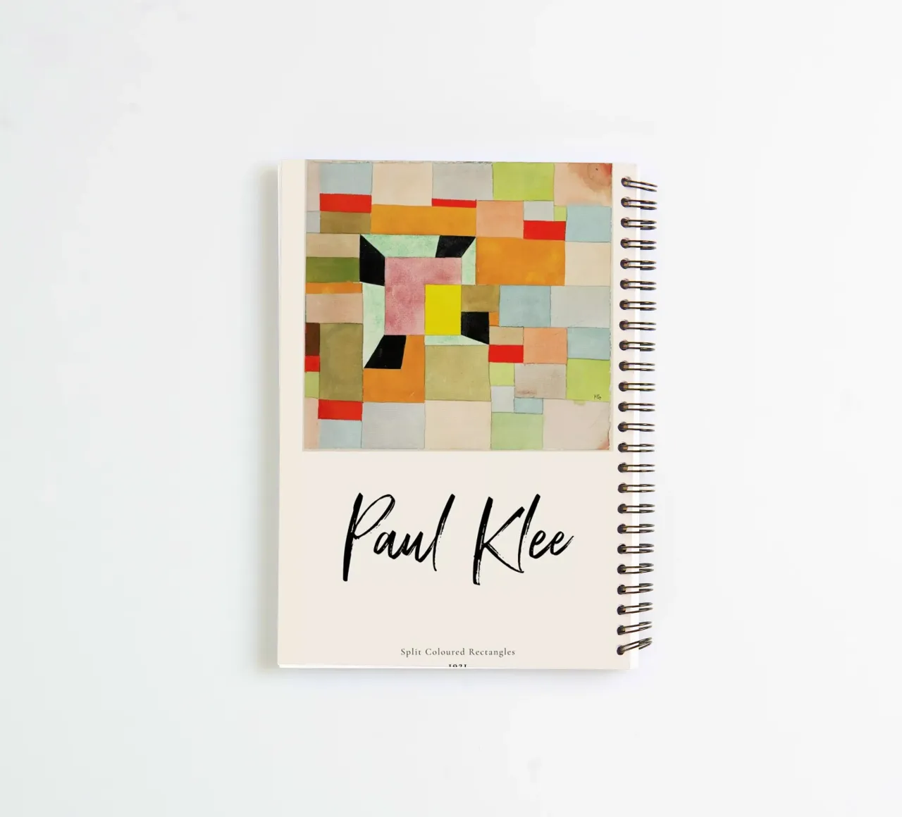 Klee - Split Coloured Rectangles spiral notebook by ARTOTHEK