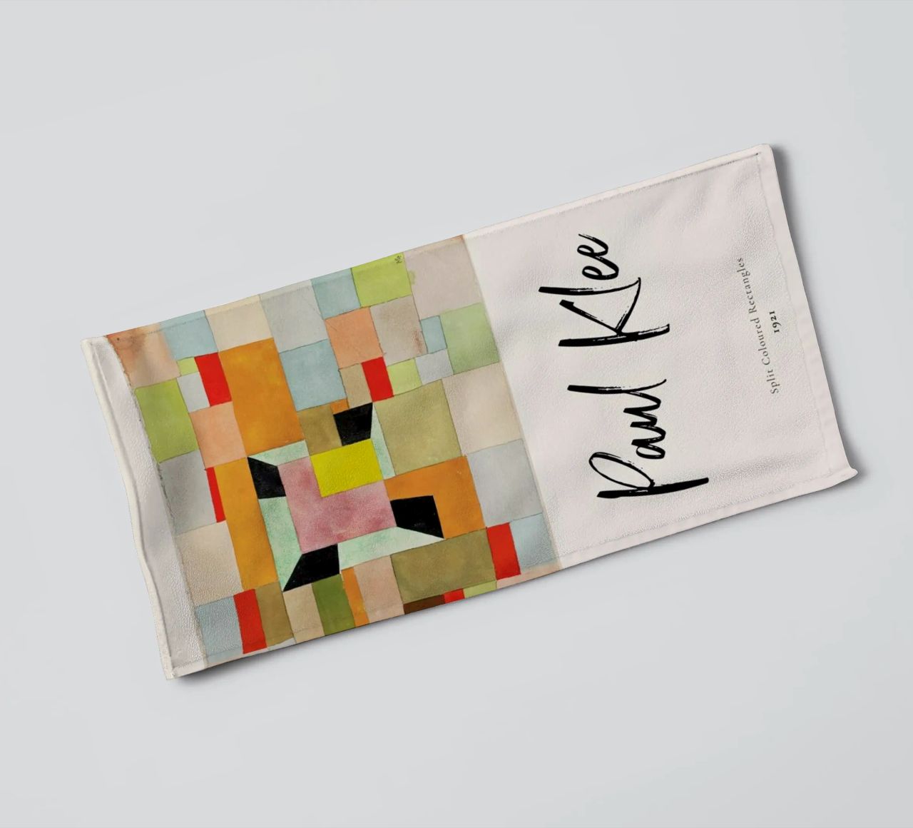 Klee - Split Coloured Rectangles asciugamano da bagno da ARTOTHEK