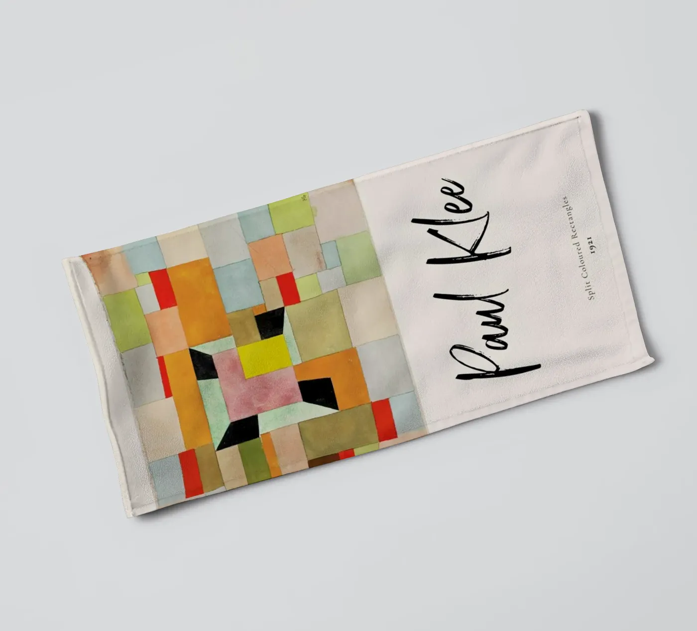 Klee - Split Coloured Rectangles Handtuch von ARTOTHEK