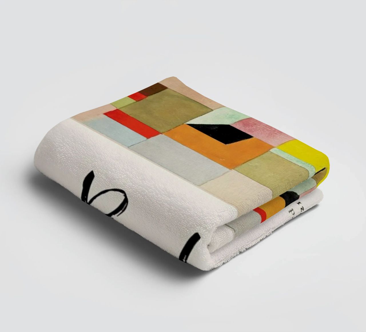 Klee - Split Coloured Rectangles asciugamano da bagno da ARTOTHEK