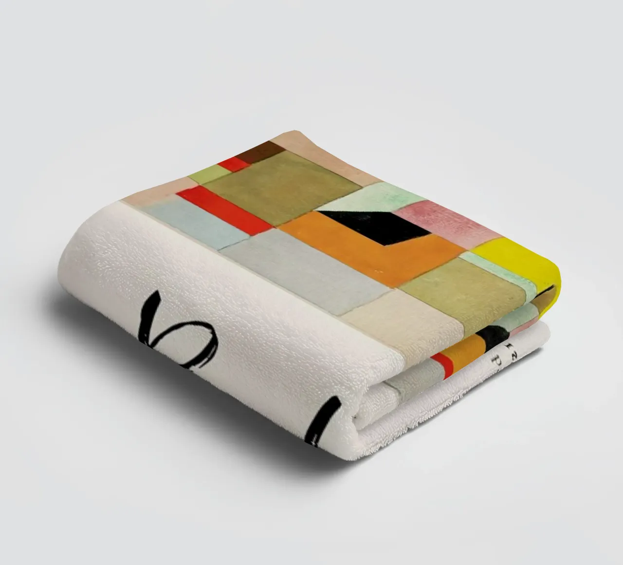 Klee - Split Coloured Rectangles towel by ARTOTHEK
