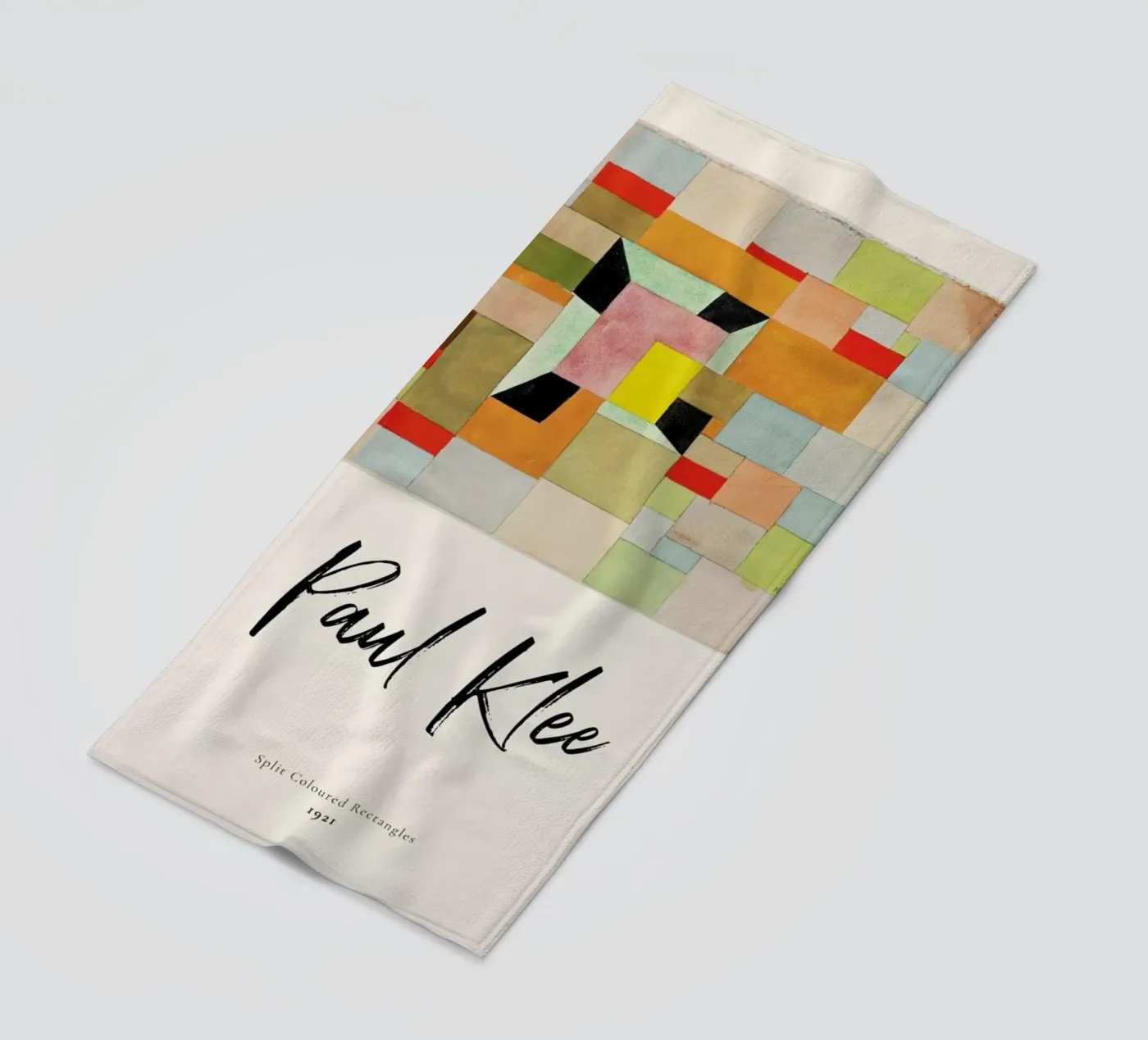 Klee - Split Coloured Rectangles strandhanddoek van ARTOTHEK