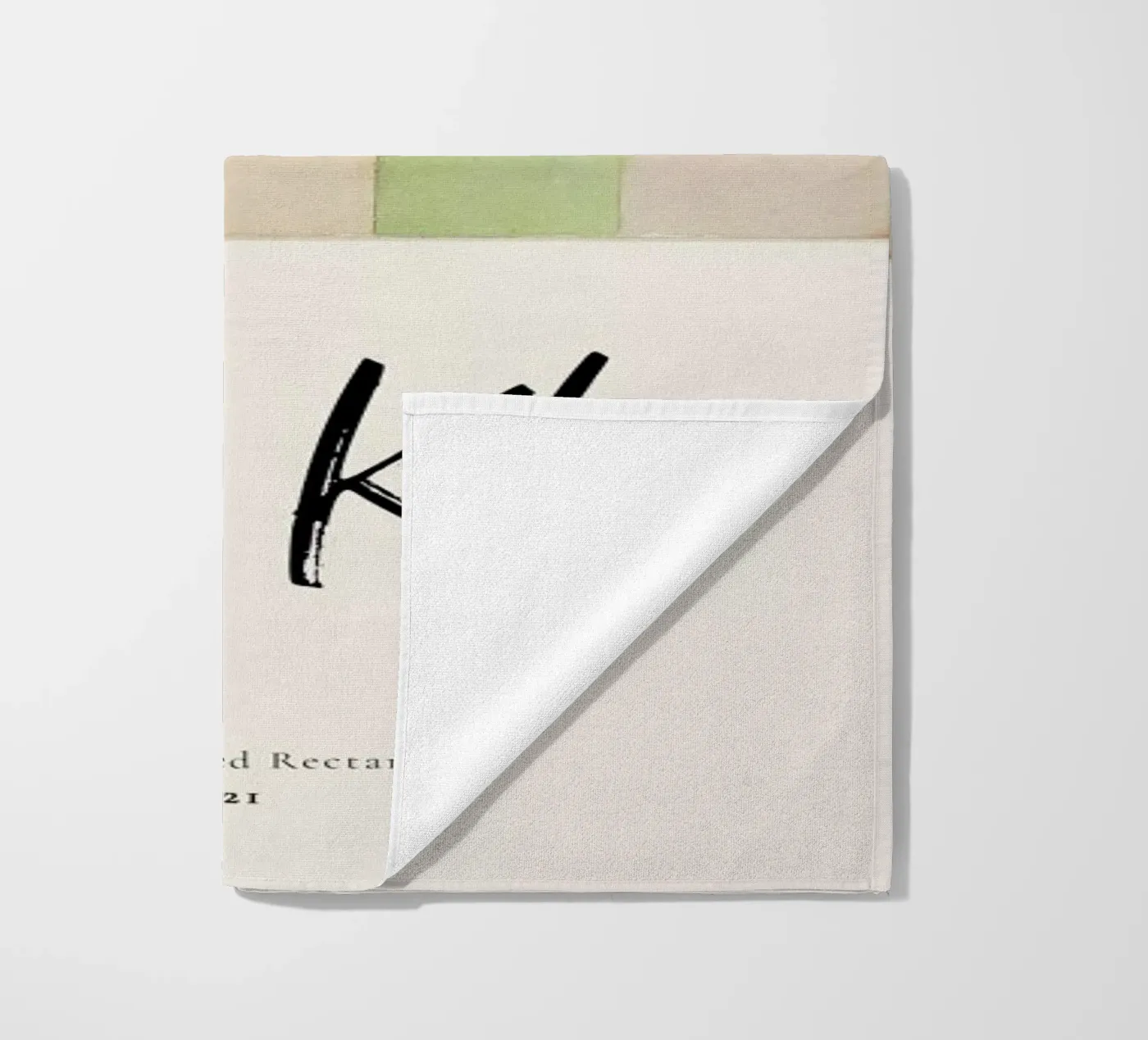 Klee - Split Coloured Rectangles strandhanddoek van ARTOTHEK