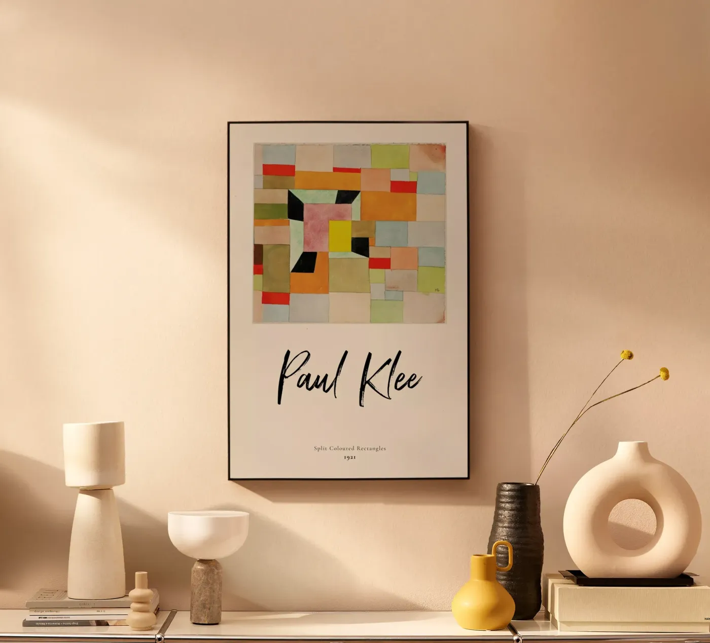 Klee - Split Coloured Rectangles plexiglas de ARTOTHEK