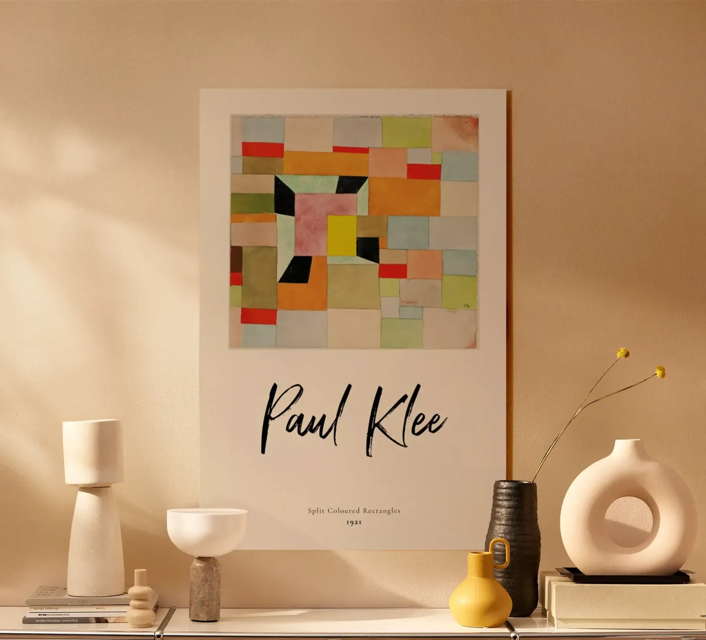 Klee - Split Coloured Rectangles plexiglas de ARTOTHEK