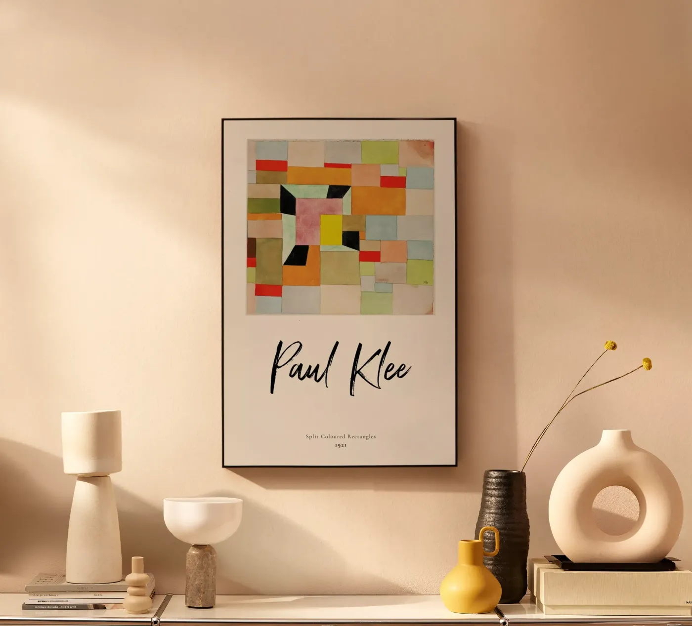 Klee - Split Coloured Rectangles forex plate by ARTOTHEK